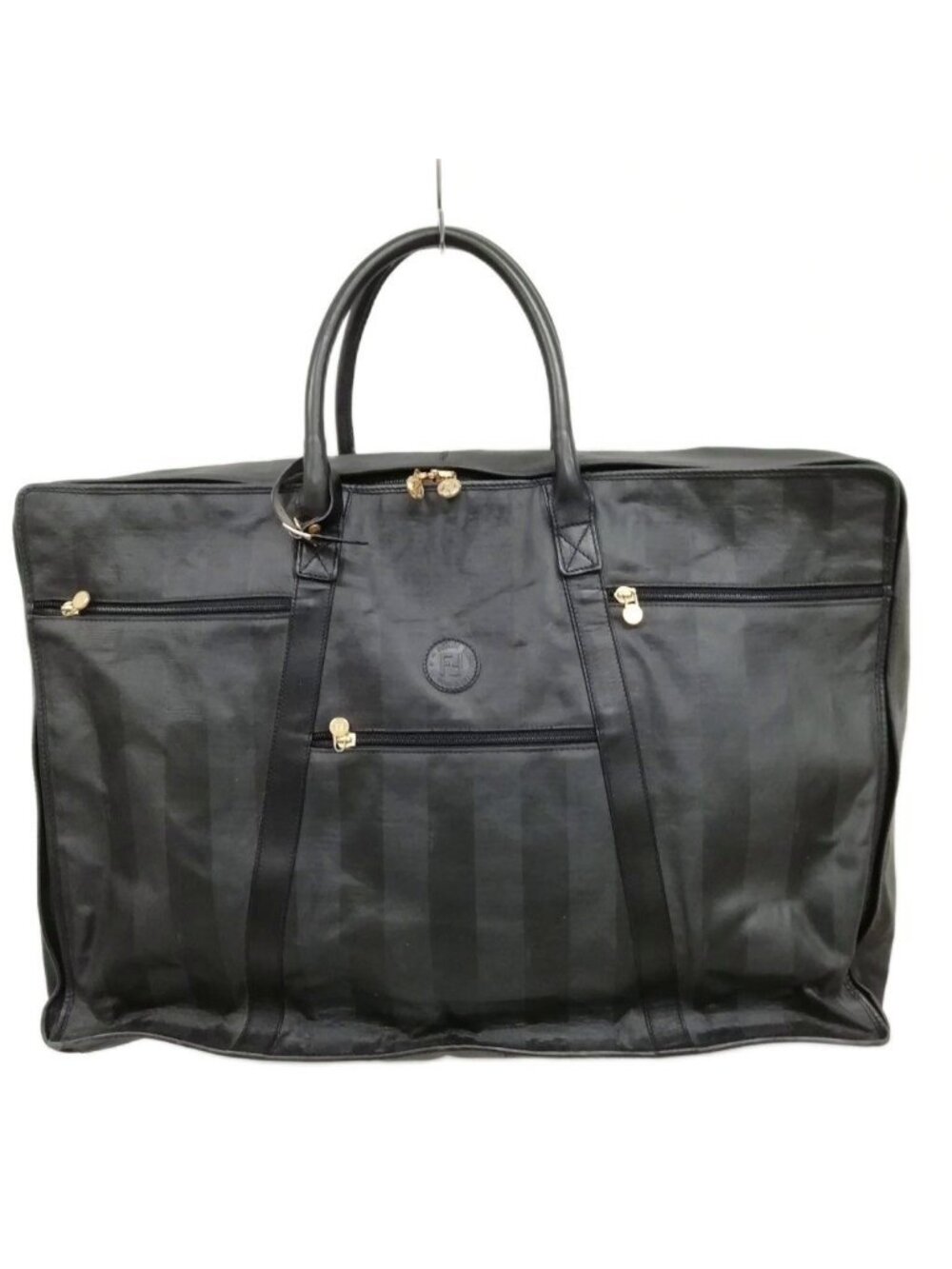 Fendi Pecan Bag Garment Case Boston Black Gold